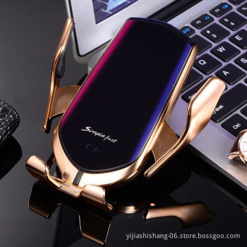 2 in 1 Universal Wireless Car Charger Phone Holder, 10W Fast Qi Charging for iPhone Samsung Galaxy